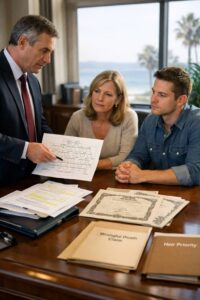 Santa Barbara wrongful death attorney reviewing heir priority and California wrongful death standing with surviving family members