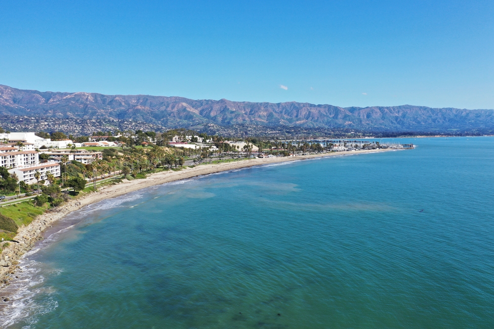 The Mesa lookng south towards Downtown Santa Barbara